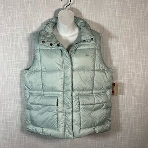 Levi's Vest Size XL Quilted Puffer Misty Aqua
